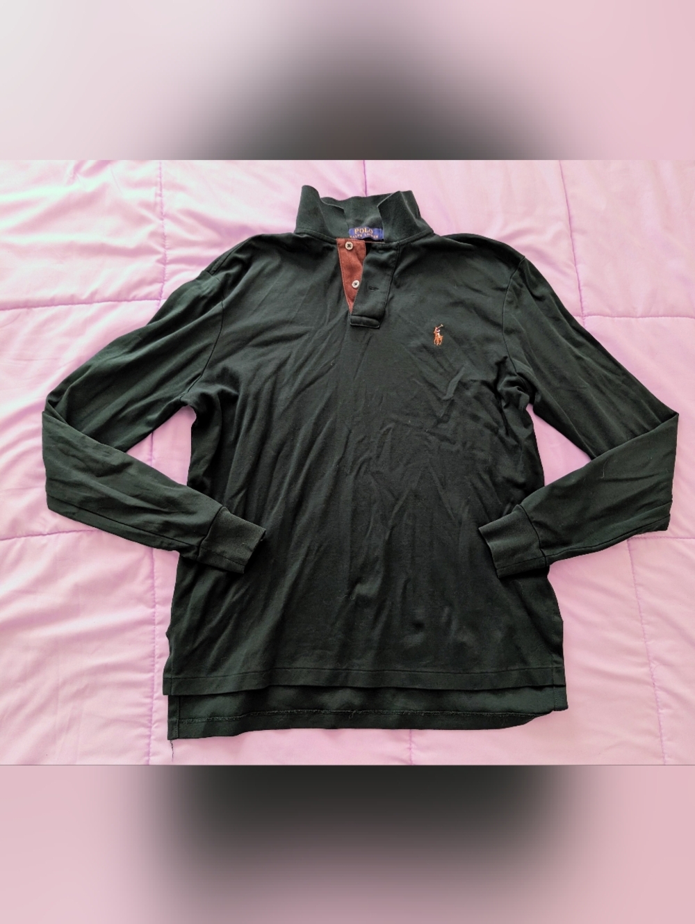Polo by Ralph Lauren Dark Green Pima Soft Touch For Men.  Size Small.